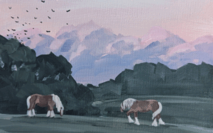 Fall Paint & Sip at BraveHearts Equine Center