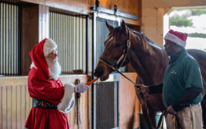 Santa & Stallions at Lane’s End Farm